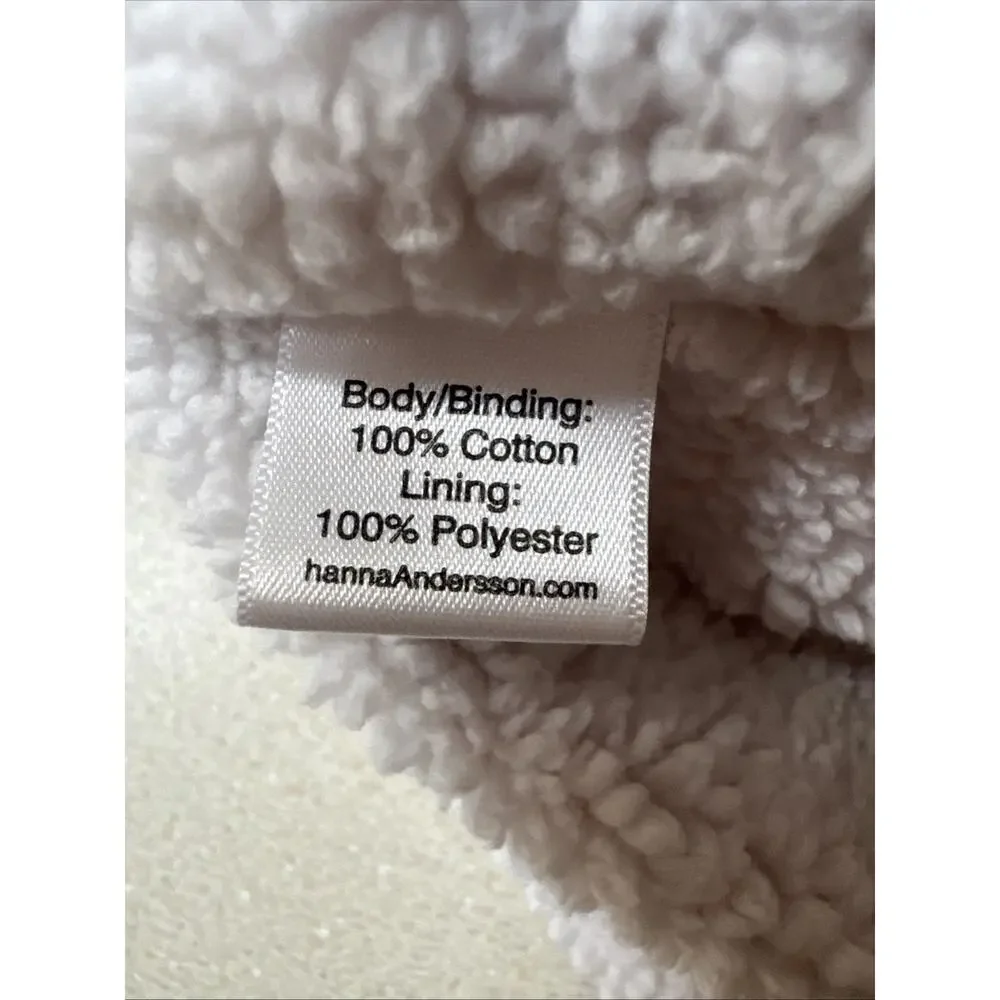 Hanna Andersson Pink Quilted Sleep Sack Sherpa Lining Size 0-3 Months